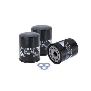 Imagem de Kefly Filtros de óleo de motor 90915-YZZN3 90915-10010 serve para Toyota 2022-2025 Tundra 2023-2025 Sequoia Lexus 2018-2023 LS500 2022-2024 LX600 (3 peças)