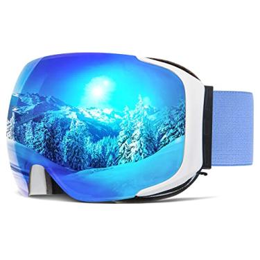 Imagem de COPOZZ Polarized Ski Goggles Set - G2 Detachable Magnetic Lens Snow Goggles Over Glasses for Men Women Adult OTG Goggles