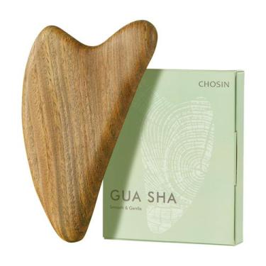 Imagem de Massageador facial e corporal Gua Sha Tool CHOSIN em sândalo