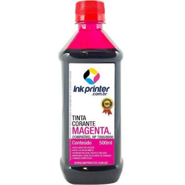 Imagem de Tinta Corante InkPrinter Magenta para HP Série 7000, 8000 (500ml)