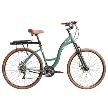 Imagem de Kit Bicicleta BLITZ Aro 29 Comodo Urbana Full SH 21v Freio á Disco + Bagageiro e Cadeado (Verde, 18)