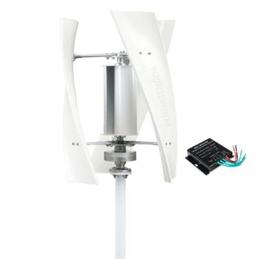 Imagem de HUIZHITENGDA Gerador de turbina eólica, 12000W 12V/24V/48V/220V para gerador de energia livre de solar e vento ao ar livre com controlador 3 lâmina para suplementação de energia em casa,24v