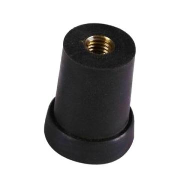 Imagem de Yunhgft Ponta de Borracha para Pino de Contrabaixo, Plugue de Corda, Peças Acessórias de Reposição, Rosca Interna de Metal Antiderrapante, 10mm