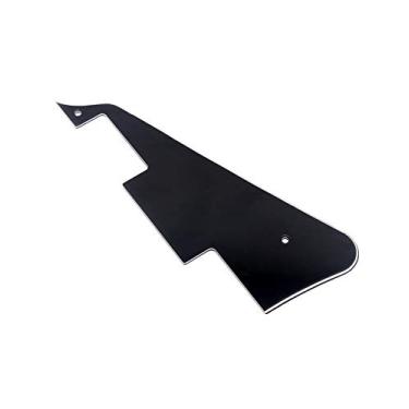 Imagem de Metallor Placa de proteção contra arranhões para guitarra, 3 camadas, compatível com acessórios de reposição para guitarra elétrica estilo LP Les Paul Preta.