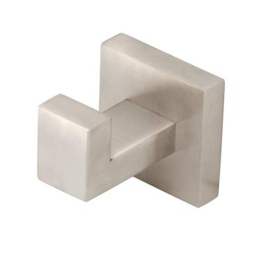 Imagem de Porta Toalha Cabide Banheiro Quadrado Inox Escovado Metal