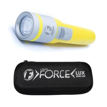 Imagem de Fun Dive Lanterna de Mergulho LUX 2000 Lumens, Resistente à Água IPX-8 100m, LED de Alta Potência, 4 Modos de Iluminação, Bateria Recarregável, para Mergulho e Atividades ao Ar Livre (Amarelo)