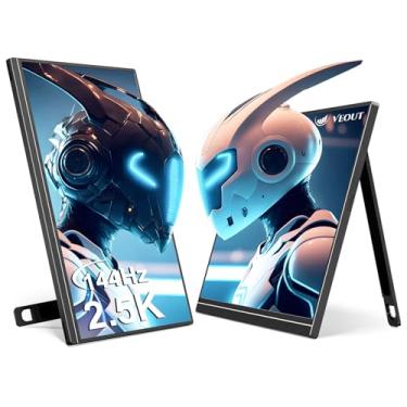 Imagem de Monitor de jogos portátil V1Pro de 16 polegadas 2,5K 144Hz em 4 cores (preto/prata/rosa/azul), HDR IPS com FreeSync, USB-C e Mini HDMI para laptop/Mac/PS5/Xbox/Switch - Segunda tela de viagem