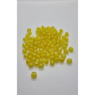 Imagem de Missanga sextavada 8mm com miolo para Customizar Terço Pulseiras e Col