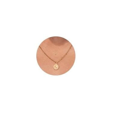 Imagem de HANLI Colares banhados a ouro 14K para mulheres – Borboleta delicada, estrela de Davi, lua e estrela, sol, lótus, infinito, beija-flor, desenhos de pingente de abelha – Joias elegantes para mulheres