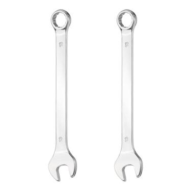 Imagem de HARFINGTON 2 peças chave de combinação 13 mm caixa métrica de 12 pontos e extremidade aberta 45# ferramenta chave inglesa de extremidade dupla de aço carbono para conserto de móveis de tubos
