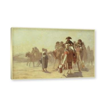 Imagem de Moldura de champanhe. Pinturas a óleo famosas, (sem título 23) de Jean Leon Gerome, reprodução impressa em tela, arte de cenário para decoração de sala de estar. 40 x 64 cm - 15,8 x 25,1 pol