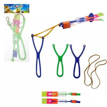 Imagem de Kit com 12 Brinquedos: Foguete e Helicóptero Voador com LED para Crian