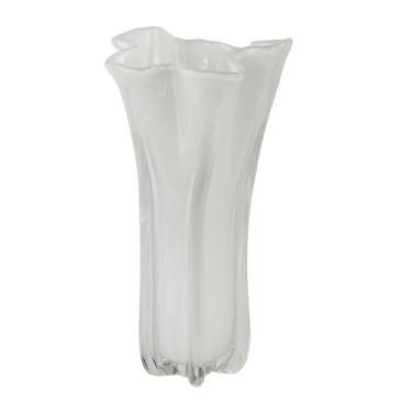 Imagem de Vaso de Murano Laradore Para Flor - Vaso Grande Cor Branco
