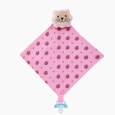 Imagem de Naninha Para Bebê Bichinho Pelúcia com Prendedor de Chupeta - Kolim En