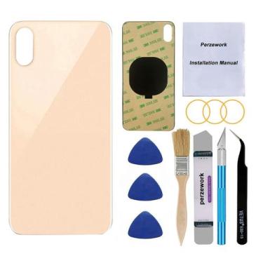 Imagem de Substituição de vidro traseiro Perzework OEM para iPhone XS 5.8"
