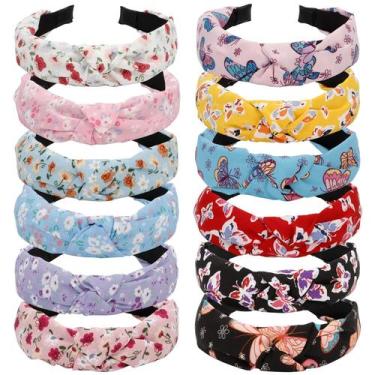 Imagem de Bandanas VELSCRUN Flower para mulheres, pacote com 12 unidades, tamanh