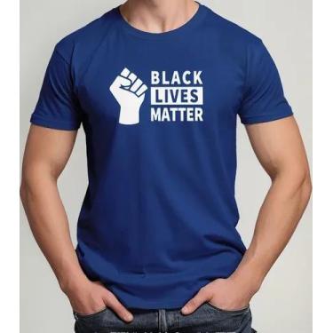 Imagem de Camiseta Camisa Adulto Feminina Masculina Algodão Consciência Negra Bl