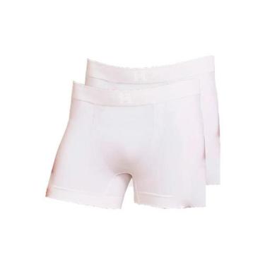 Imagem de Kit com 2 Cuecas Boxer Hope Smc61020, Branco, G