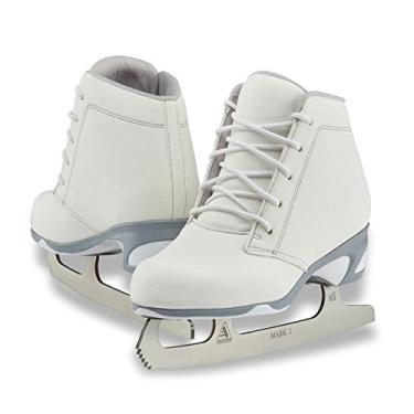 Imagem de SKATE GURU Jackson Ultima Recreational Patins de gelo femininos Softec Diva DV3000 / Cor: Branco, Tamanho adulto: 8