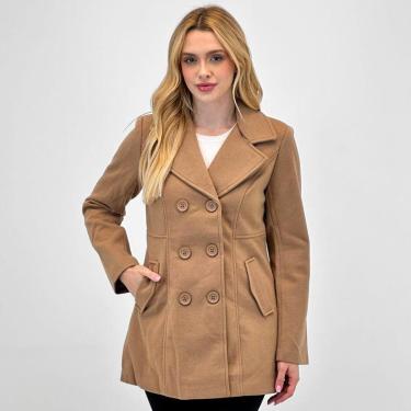 Imagem de Casaco Facinelli Médio com Botão Feminino-Feminino