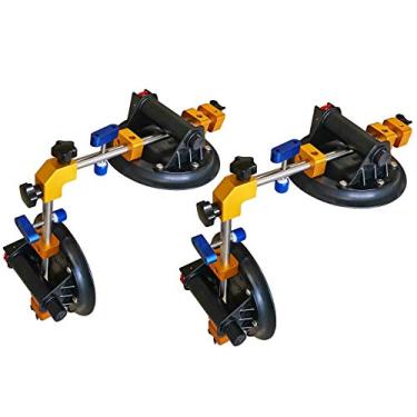 Imagem de ZUOS Conjunto de costura de bancada de ângulo reto de 90 graus com ventosa de 20 cm para união e nivelamento de costura/instalação profissional de bancada, granito, pedra, mármore (PACOTE COM 2