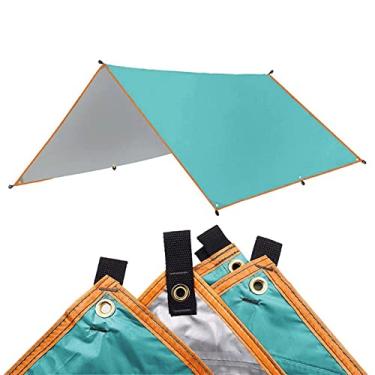 Imagem de Toldo de tenda de acampamento impermeável lona tenda sombra ultraleve jardim dossel sombra exterior acampamento rede viagem praia toldo (cor: 3, tamanho: 3x5m (1 3x3m)