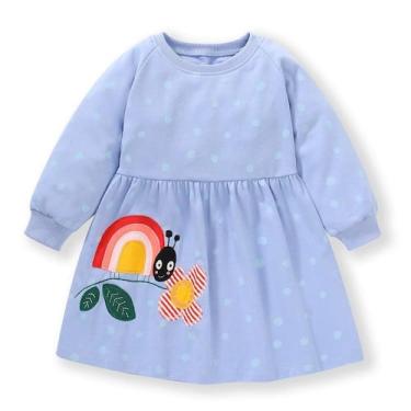 Imagem de Vestido Hongshilian Cartoon Party Jersey Cotton Girl 6T Ladybug