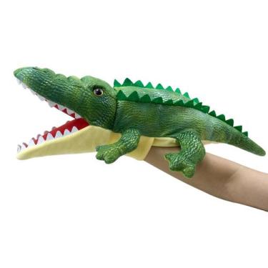 Imagem de Hand Puppet ou crocodilo com boca móvel para crianças - Okegztoa