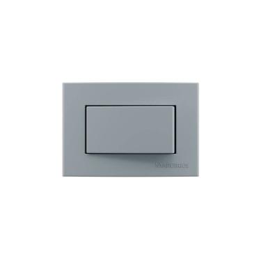 Imagem de Placa para Móveis 65x45 com Interruptor Simples MarGirius Sleek Colors 10A Cinza