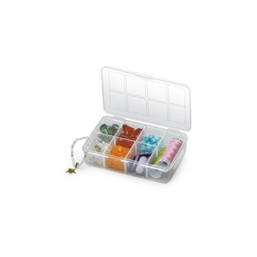 Imagem de Caixa Organizadora Plástico 7 Compartimentos Transparente