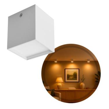 Imagem de Spot Luminária LED Sobrepor 12W Luz Quente IRC90 Moderno Delis ST3257 