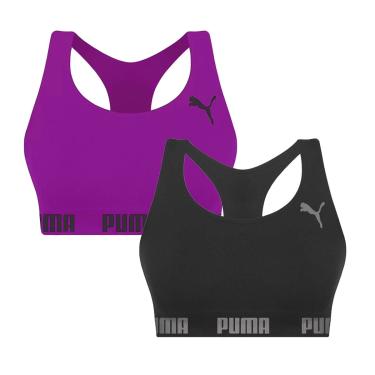 Imagem de Kit 2 Tops Puma Nadador Sem Costura Feminino