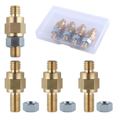 Imagem de GOLD DEER 4 Pçs Terminal de Bateria Poste Lateral 3/20.3 cm-16 Parafusos Adaptador de Poste de Bateria Lateral Pino Longo Parafuso Terminal de Bateria Padrão Pino Extensor Parafuso Rosca Terminal