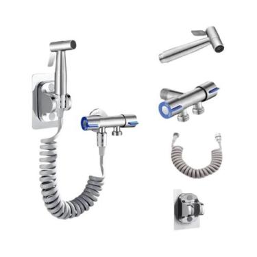 Imagem de Válvula De Canto Com Dupla Saída, Acessórios Para Bidê De Spray Manual