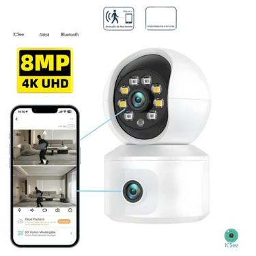 Imagem de Câmera Dome IP PTZ 4K 8MP Com Lente Dupla, Wi-Fi, Rastreamento Automát