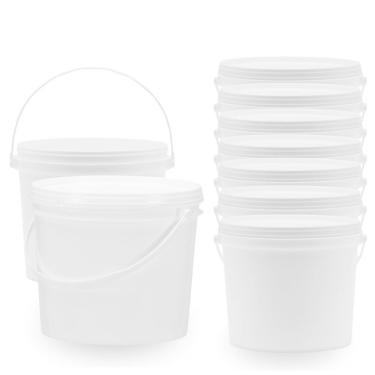 Imagem de Balde Para Achocolatado 1.8 Litros Branco 7 Pçs