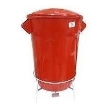 Imagem de Cesto Lixeira Plástico Pedal Com Armação Em Aço 60 Litros