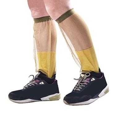 Imagem de IWOMA Rede de sobrevivência para esportes ao ar livre, proteção contra os pés, meia de selva, protetor de perna, equipamento de acampamento, meias de pesca, mosquito, verde