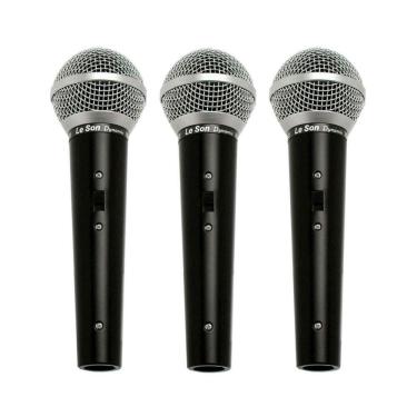 Imagem de Microfone Ls 50 Dinamico Kit Com 3 Unidades