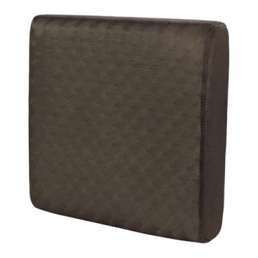 Imagem de MFMEXUL Almofada de Espuma Viscoelástica para Cadeira, com Zíper, para Poltronas Reclináveis, Capa Lavável E Removível para Cadeiras de Escritório E Uso Pesso, Café