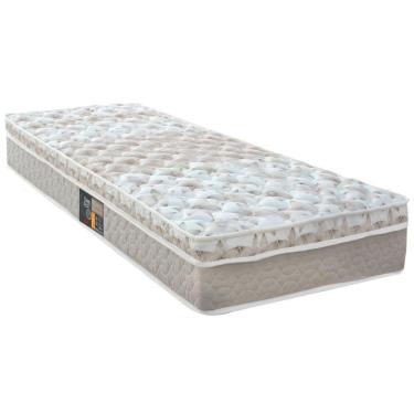 Imagem de Colchão Solteiro Mola 78X188X25Cm Branco Bege Castor