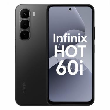 Imagem de Smartphone Infinix Hot 60i, 256GB, 8GB RAM, Tela 6,6, Android 14, Câmera 50MP, Bateria 5000mAh, Dual SIM, Preto