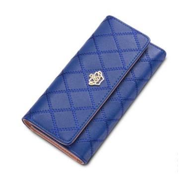 Imagem de Carteira Feminina De Mão Luxo Pequena Royal - Jewelery, Azul