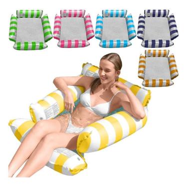 Imagem de Boia Rede Piscina Cama Flutuante Deitado Reclinável In Amare