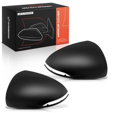 Imagem de A-Premium 2 peças de tampas de espelho retrovisor do lado do motorista e do passageiro - compatível com Hyundai Sonata 2020 2021 2022 2023 - preto liso, com furo de seta