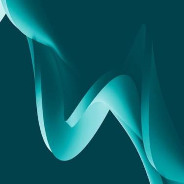 Imagem de Quadro Decorativo Neon Cyan Abstrato para Parede Design Moderno 30x30cm