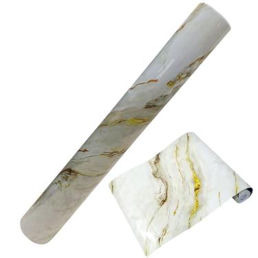 Imagem de Papel de Parede Adesivo Autocolante Marmore Obra Reforma Construçao Reparo Casa Moveis Bancada Envelopamento