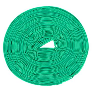 Imagem de DMiotech Tubo termorretrátil tubo de isolamento elétrico 2:1 tubo de fio de cabo envoltório manga verde 0,8 cm de diâmetro 16,8 m de comprimento