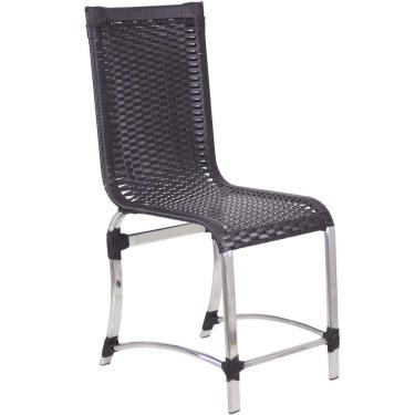 Imagem de Cadeira Haiti Em Alumínio Fibra Sintética Trama Original Tabaco