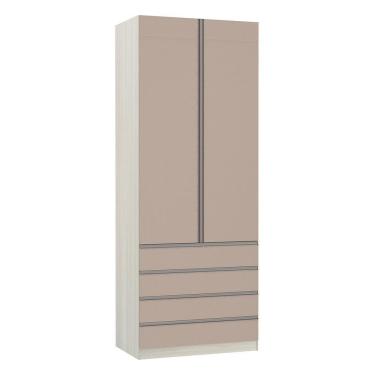 Imagem de Guarda-roupa 2 Portas 90 Cm Legno Crema Com Connect